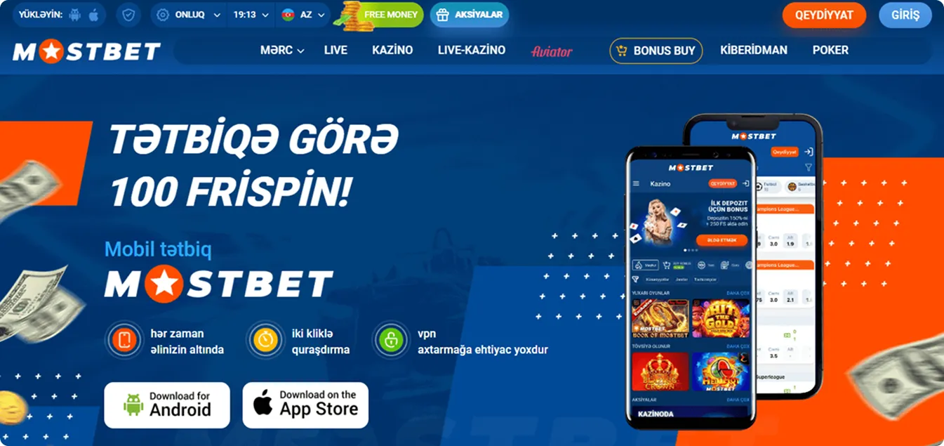 Mostbet mobil kazino