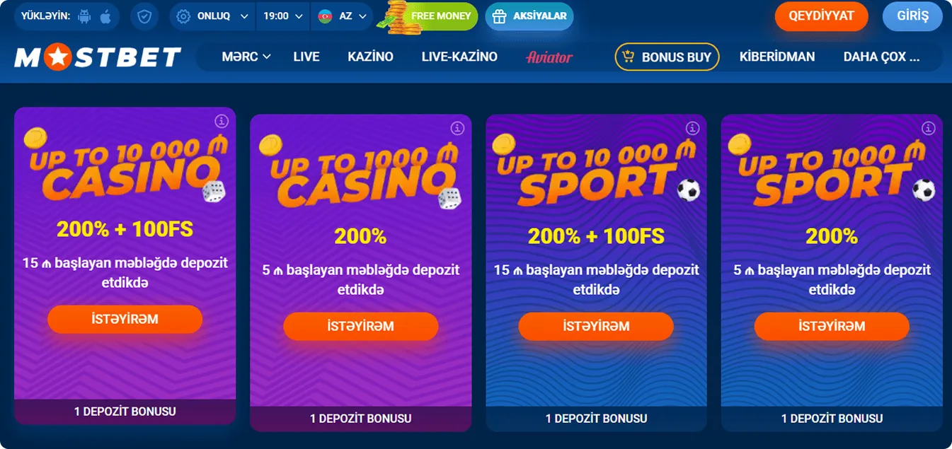 İdman Mərc Bonusları