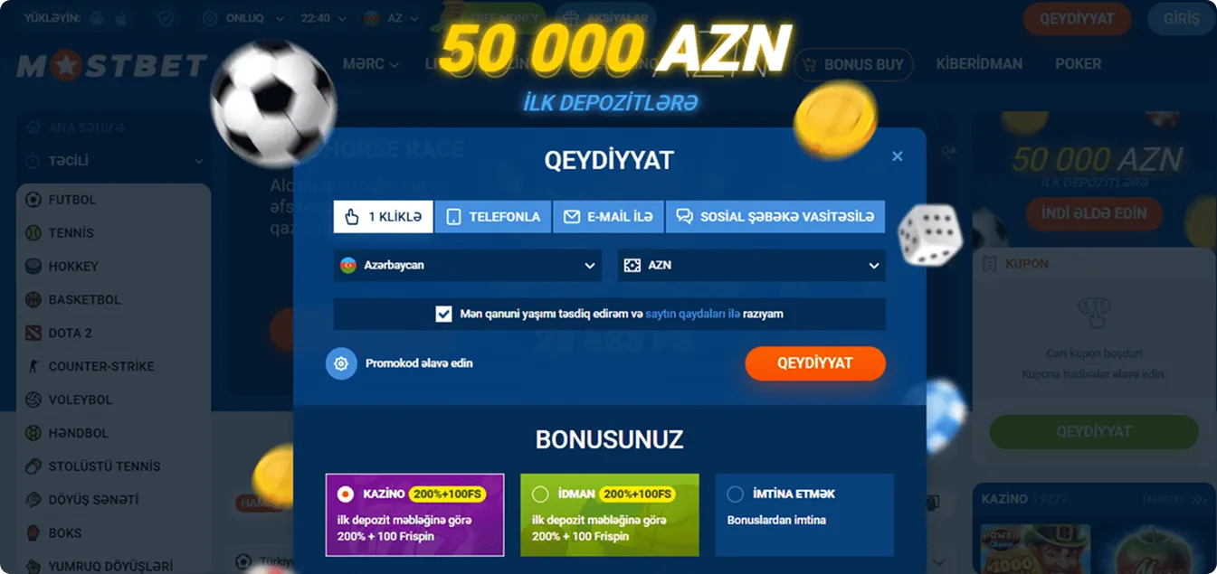 Mostbet Qeydiyyatı