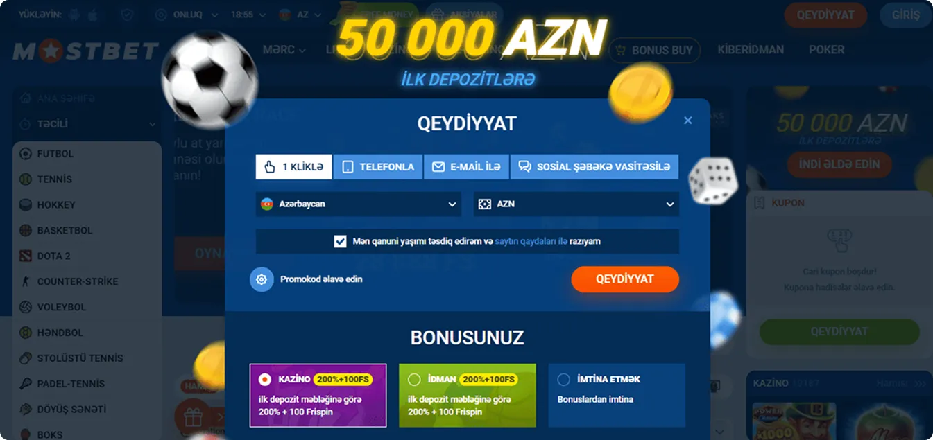 Qeydiyyat və giriş